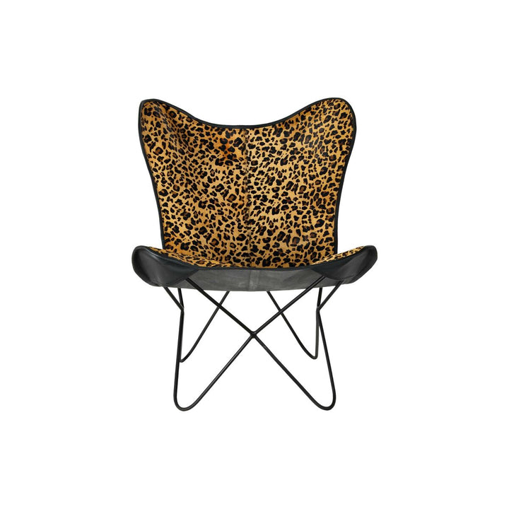 DKD Home Esszimmerstuhl mit braunem Leopardenmuster - Homely Family Shop