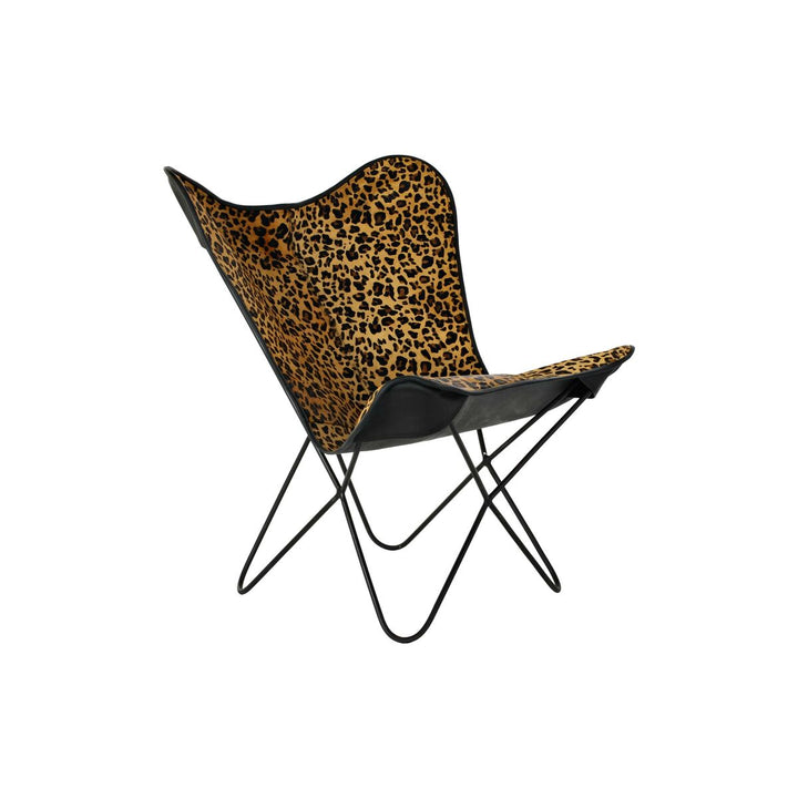 DKD Home Esszimmerstuhl mit Leopardenmuster, braun und schwarz - homely Family Shop