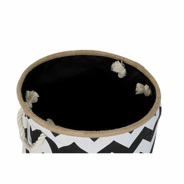 DKD Home Deko Korb mit Zick-Zack Muster und Jute Details - homely Family Shop