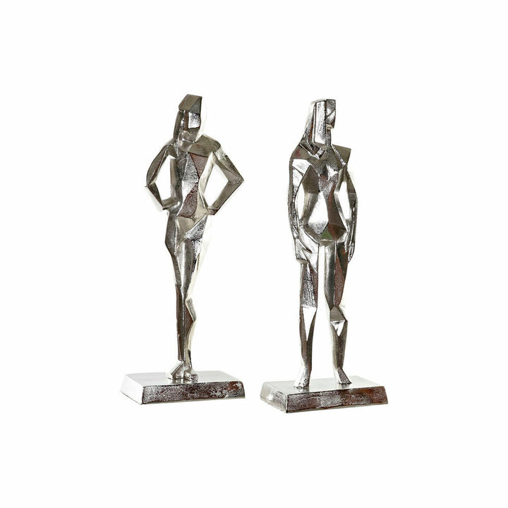 DKD Home Decor: Silberfarbene Deko-Figuren im geometrischen Design - homely Family Shop