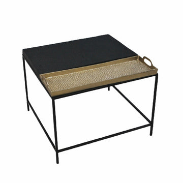 DKD Home Decor Beistelltisch mit Gold Akzenten und Stahlrahmen - homely Family Shop