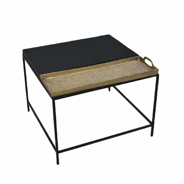 DKD Home Decor Beistelltisch mit Gold Akzenten und Stahlrahmen - homely Family Shop