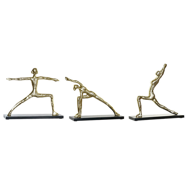 Goldene Yoga Figuren Set, Dekorative Yoga Figuren - homely Family Shop