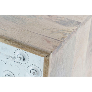 Detailansicht: DKD Anrichte aus Mango-Holz mit weißem Dekor - homely Family Shop