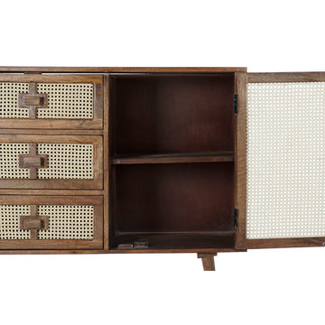 DKD Home Anrichte mit Rattan und Mango-Holz Details. - homely Family Shop