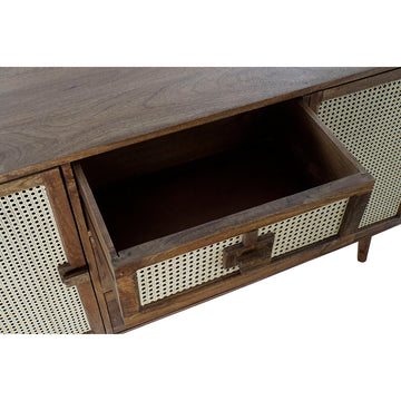 DKD Home Anrichte aus Mango-Holz mit Rattan Details und offener Schublade - homely Family Shop