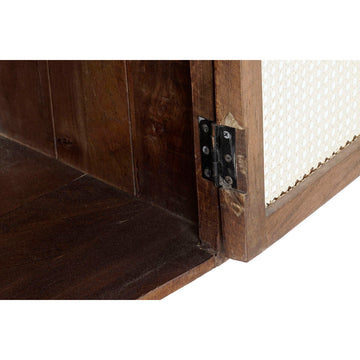 Detailaufnahme: DKD Anrichte mit Rattan und Mango-Holz - Homely Family Shop