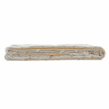 DKD Home Decor Decke, weiß/beige mit Tier Berg Design, weiche Textur.