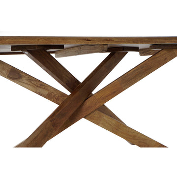 Detailaufnahme Esstisch aus Nussbaumholz mit natürlichem Finish - homely Family Shop
