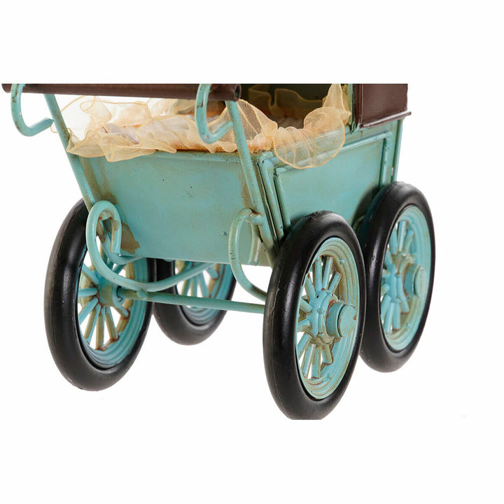 Blaue Deko-Figur Auto Vintage mit Rädern - Homely Family Shop