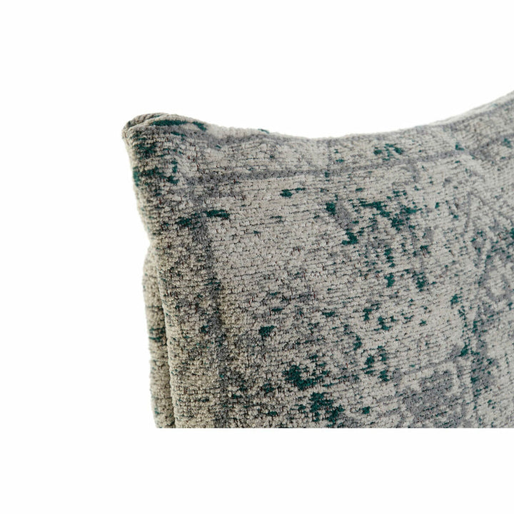 Blaues DKD Home Decor Kissen mit Araber Karomuster und weicher Textur.