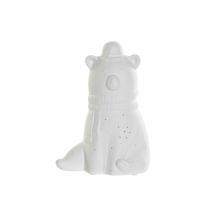 DKD Home Tischlampe Bär mit Hut und Schal aus Porzellan - homely Family Shop