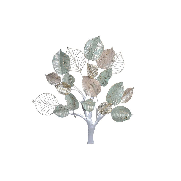 DKD Home Wanddeko im Shabby Chic Stil mit goldenen Blätterdetails - homely Family Shop