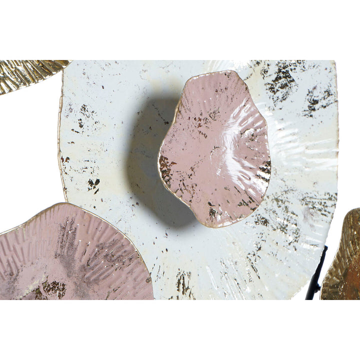 Nahaufnahme Wanddeko von DKD Home Decor aus Metall in Rosa und Gold - homely Family Shop