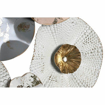 Metall Wanddeko in Grau, Weiß und Gold von DKD Home - homely Family Shop