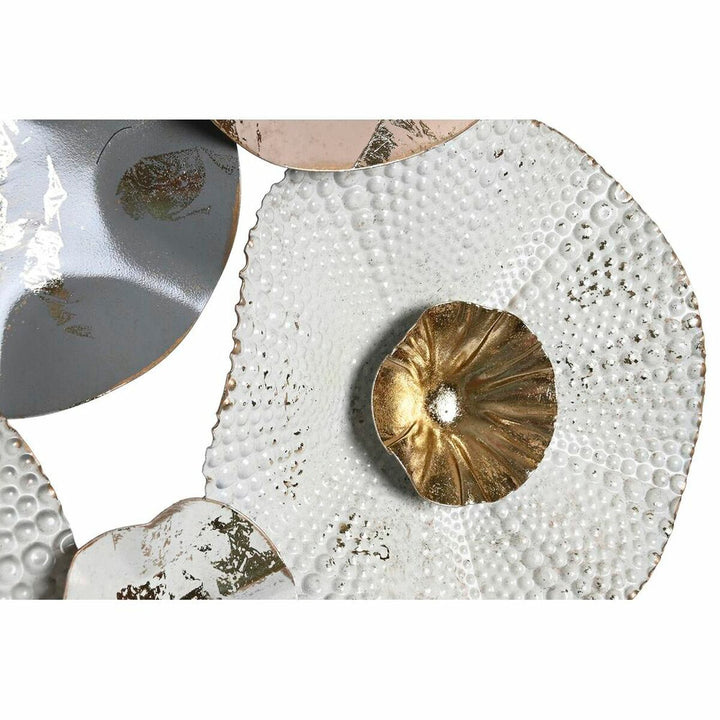 Metall Wanddeko in Grau, Weiß und Gold von DKD Home - homely Family Shop