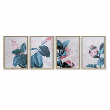 DKD Home Decor tropische Pflanzenblätter mit Rahmen - homely Family Shop