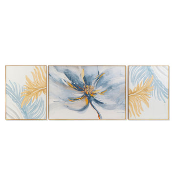 DKD Home Decor Blumenbild mit goldenen Blättern - homely Family Shop