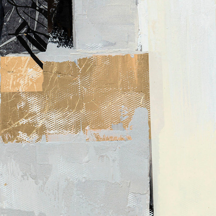 Detailreiches abstraktes Bild mit Gold und Textur - DKD Home Decor