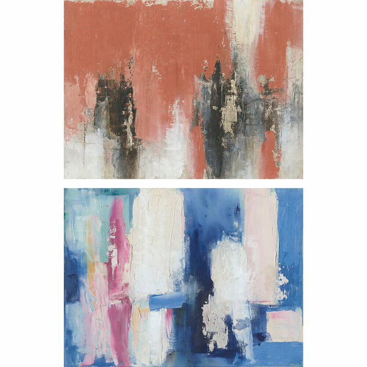 DKD Home Decor abstrakte Bild Kunst mit moderner Farbpalette - homely Family Shop