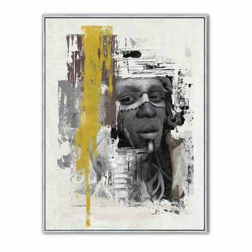 DKD Home Decor Gemälde zeigt afrikanische Frau im Kolonialstil - homely Family Shop