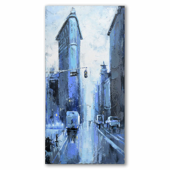 DKD Home Decor Stadt Bild zeigt Loft-Szene mit blauen Farbtönen - homely Family Shop