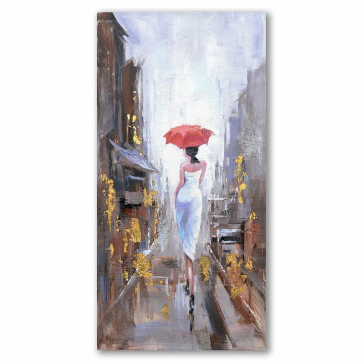 DKD Home Decor Bild: Frau mit Regenschirm im Loft-Stil. - homely Family Shop