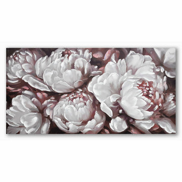 Romantisches Blumen Bild von DKD Home Decor mit rosa Pfingstrosen - homely Family Shop
