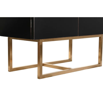 DKD Home Decor Schrank: Schwarz Pappel mit Metallfuß - homely Family Shop