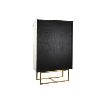 Weißer Pappel Schrank mit Goldbasis, DKD Home Decor - homely Family Shop