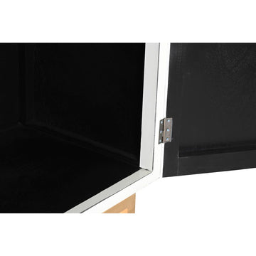 Detailansicht: Weißer DKD Home Decor Schrank mit Pappelholz - Homely Family Shop