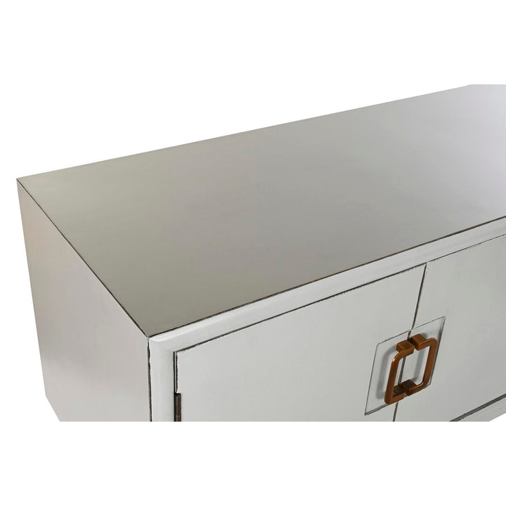 Weiße DKD Home Decor Anrichte mit Metall und Pappel Details - homely Family Shop