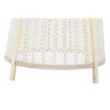 DKD Home Decor Deckenlampe mit Creme Farbton und Holzrahmen - homely Family Shop