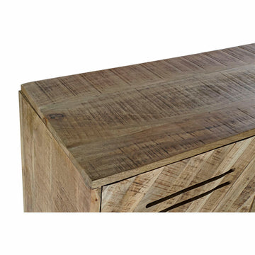 Detailaufnahme: DKD Home Anrichte aus Mango-Holz mit schwarzem Metall - homely Family Shop