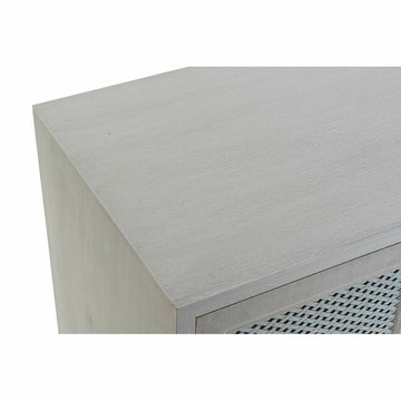Weiße Anrichte aus Holz MDF mit Webmuster - Homely Family Shop