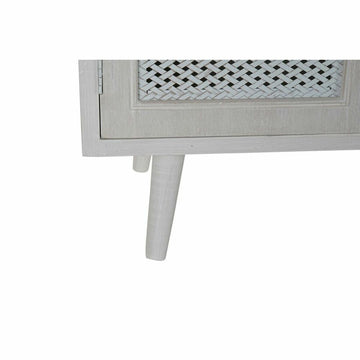 DKD Home Dekor Anrichte aus weißem MDF mit Webmuster - homely Family Shop