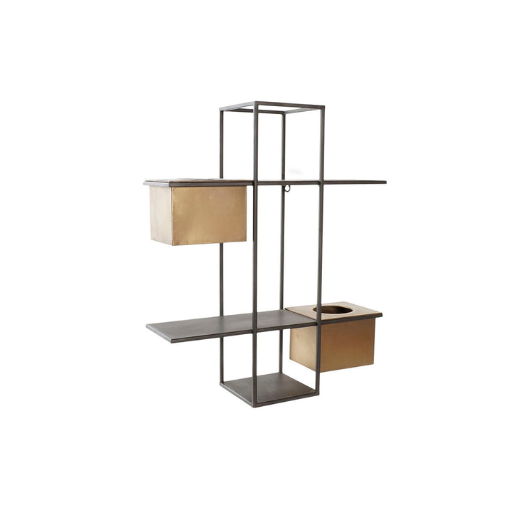 Modernes Regal DKD Home Decor mit Metall und Kupfer, 2 Ablagen - homely Family Shop
