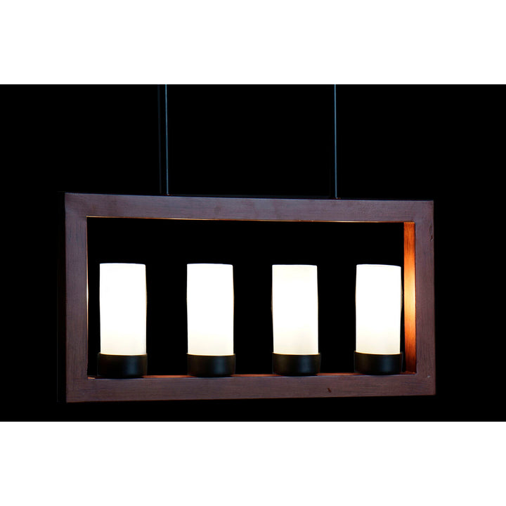 DKD Home Deko Deckenlampe mit braunem Aluminium und Kristall - homely Family Shop