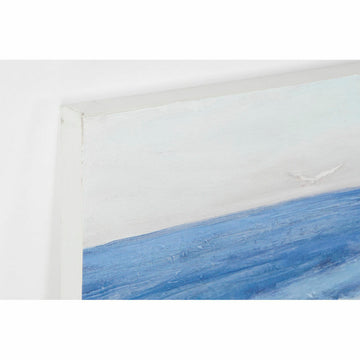 Nahaufnahme eines Bildes im mediterranen Stil mit blauem Meer - homely Family Shop