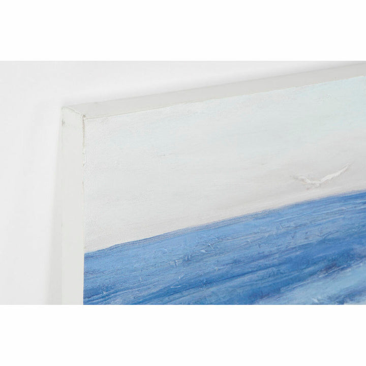 Nahaufnahme eines Bildes im mediterranen Stil mit blauem Meer - homely Family Shop