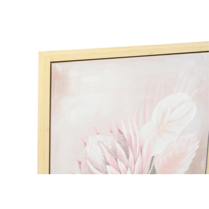 DKD Home Decor Bild mit Blumen und skandinavischem Rahmen. - homely Family Shop