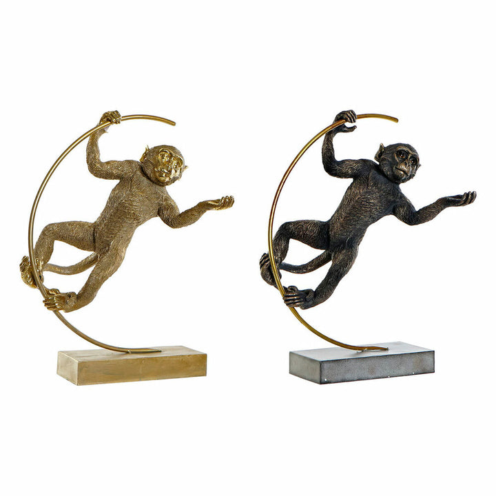 Moderne Deko Affen Figuren in Schwarz und Gold - homely Family Shop
