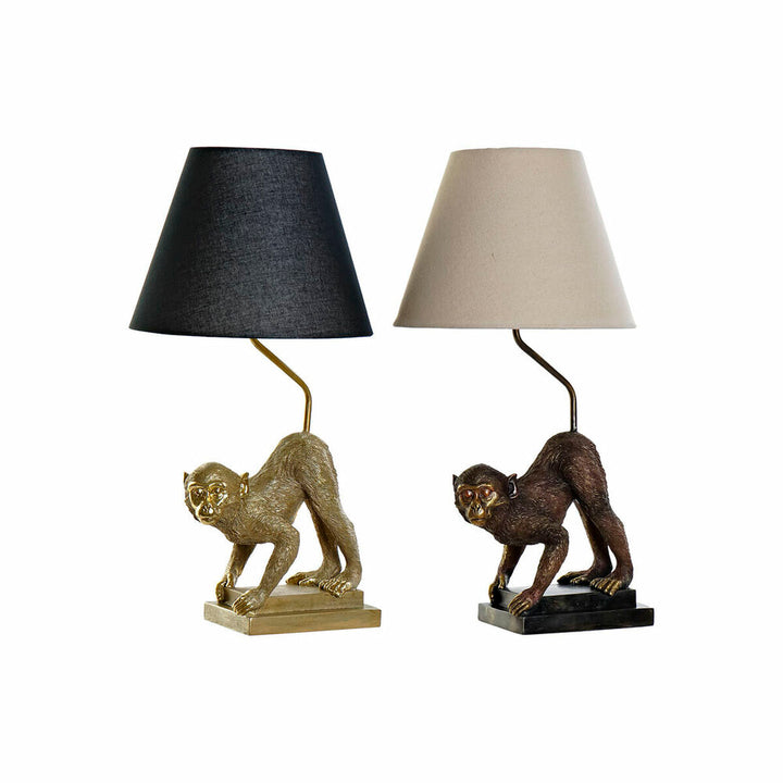 DKD Home Decor Tischlampen mit Affen Design in Gold und Schwarz - homely Family Shop