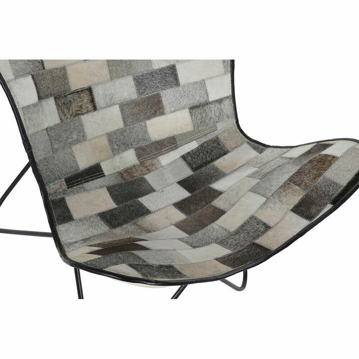 DKD Home Esszimmerstuhl mit Patchwork in Beige und Grau - homely Family Shop