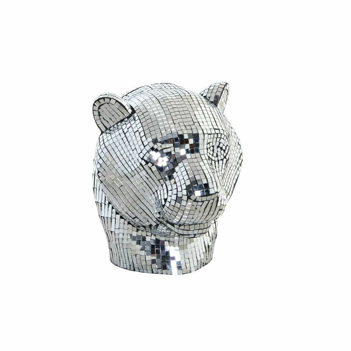 Silberfarbene Leopard Figur aus Harz von DKD Home Decor - Homely Family Shop