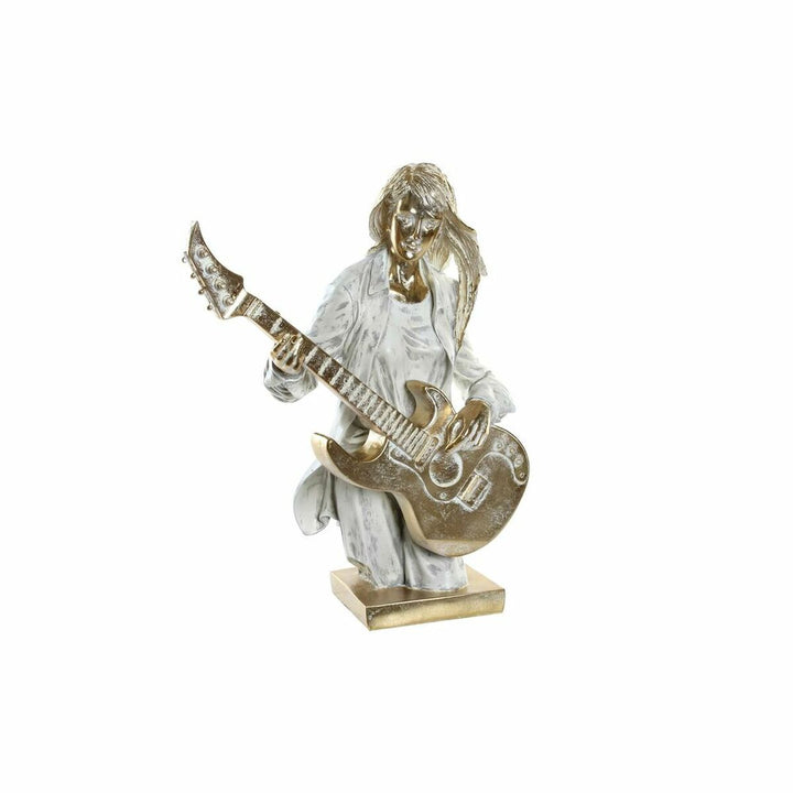 Gold-weiße Musiker Figur mit Gitarre von DKD Home Decor - homely Family Shop