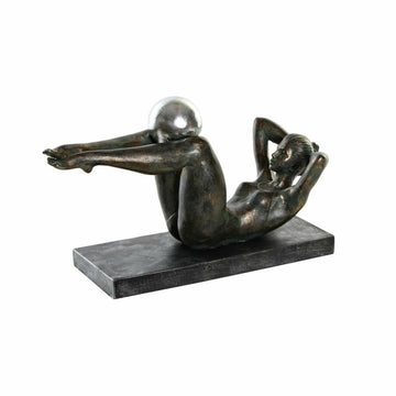 Kupferfarbene Harz Deko-Figur mit Yoga-Motiv, DKD Home Decor. - homely Family Shop