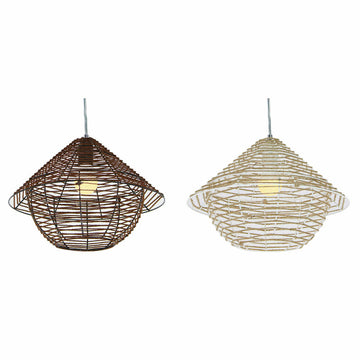 DKD Hängelampen mit Schnur-Design in Braun und Weiß - Homely Family Shop