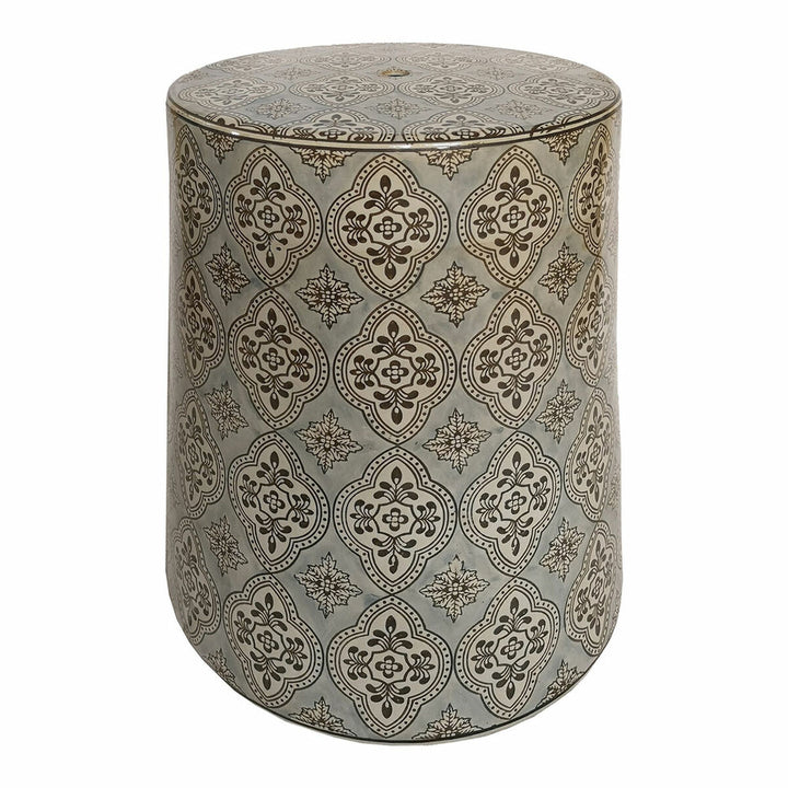 Blau-beiger DKD Home Decor Beistelltisch aus Holz mit Muster - homely Family Shop