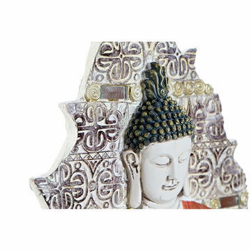Dekorative Buddha Wandkunst in Blau, Rot und Gold von DKD Home Decor - homely Family Shop